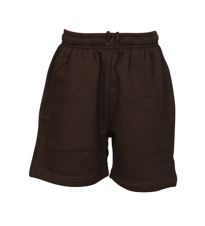Fleece School Shorts Brown