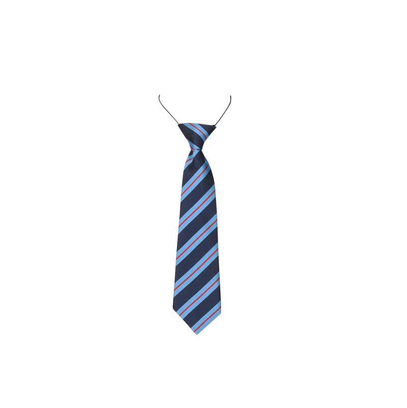 Blue Striped Tie Elastic